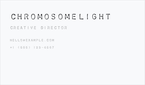 ChromosomeLight Business Card