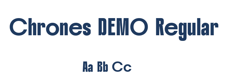 Chrones DEMO Regular Font Preview