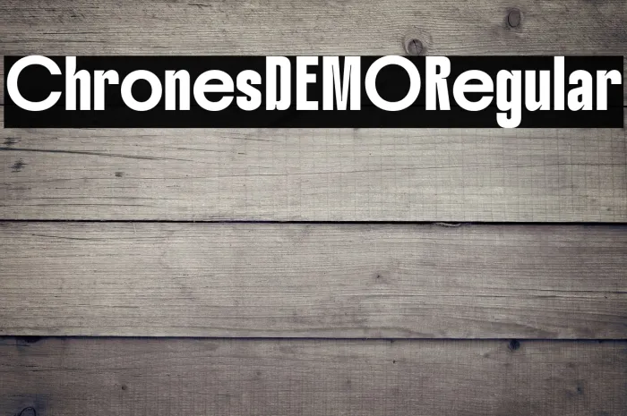 Chrones DEMO Regular Example 2