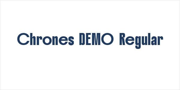 Chrones DEMO Regular Logo