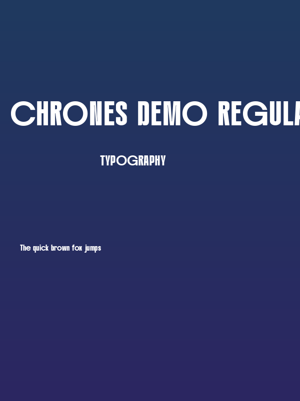 Chrones DEMO Regular Poster