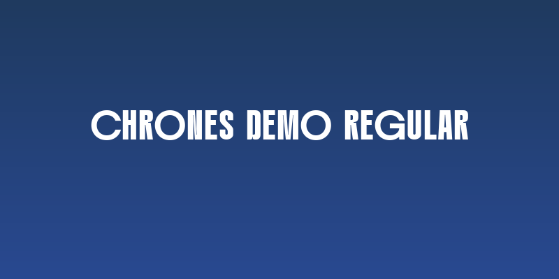 Chrones DEMO Regular Social Header