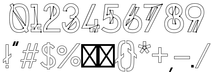 Chronic Cosmos Font OTHER CHARS