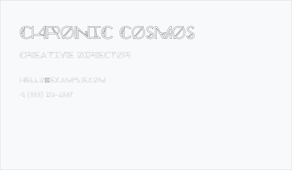 Chronic Cosmos Business Card