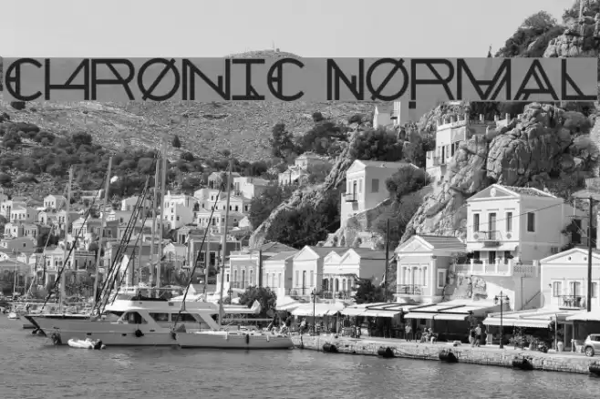 Chronic Normal Font examples