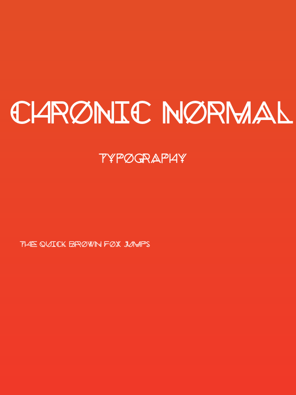 Chronic Normal Poster