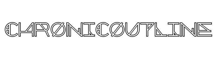 Chronic Outline Font