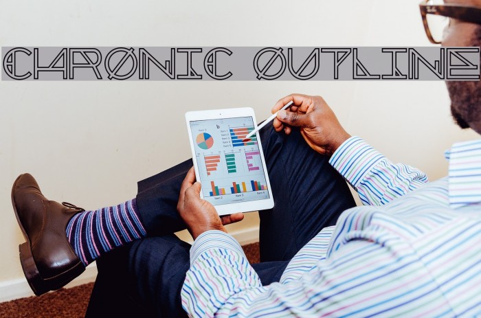 Chronic Outline Font examples