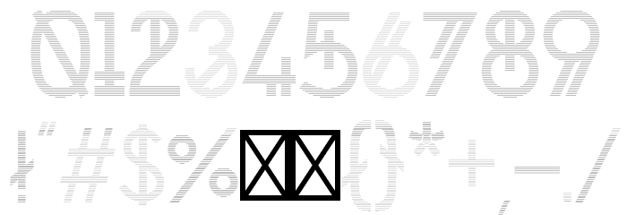 Chronic Shadow Font OTHER CHARS