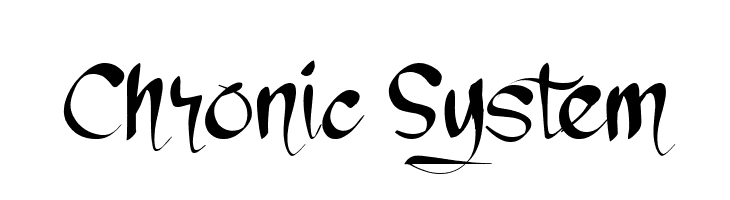 Chronic System  Скачать бесплатные шрифты