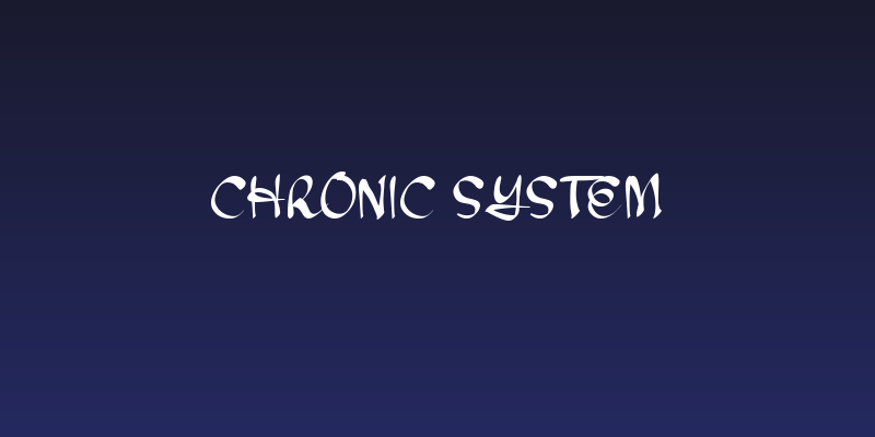 Chronic System Social Header