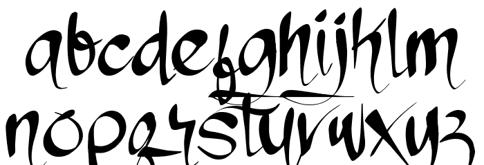 Chronic System Font LOWERCASE
