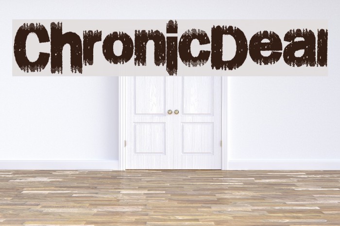 ChronicDeal Font examples
