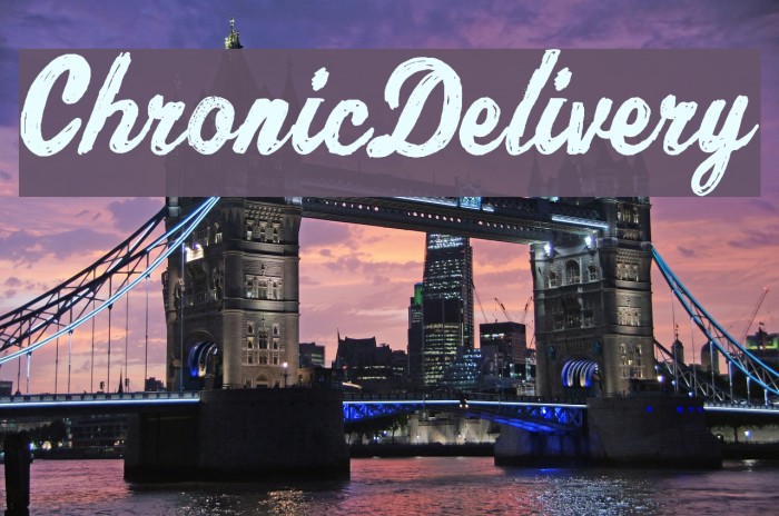ChronicDelivery Font examples