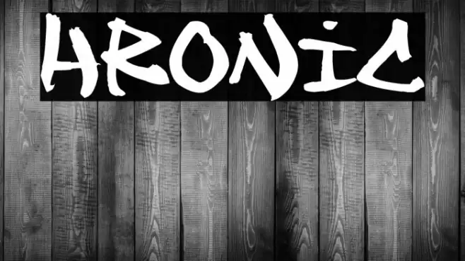Chronic Font examples