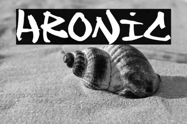 Chronic Font examples