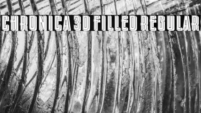 Chronica 3D Filled Regular Font examples