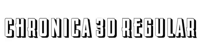 Chronica 3D Regular  baixar fontes gratis