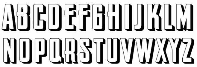 Chronica 3D Regular Schriftart Groß
