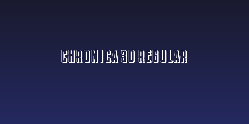Chronica 3D Regular Social Header