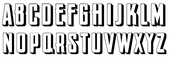 Chronica 3D Regular Font LOWERCASE
