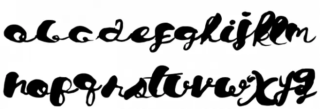 ChronicalScript फ़ॉन्ट अपरकेस