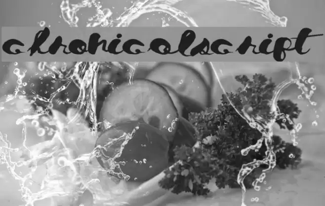 ChronicalScript Font examples