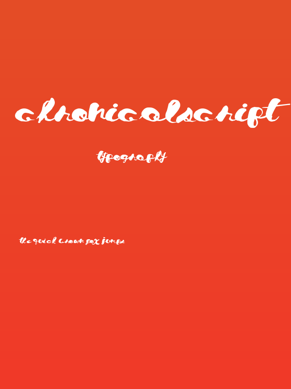 ChronicalScript Poster