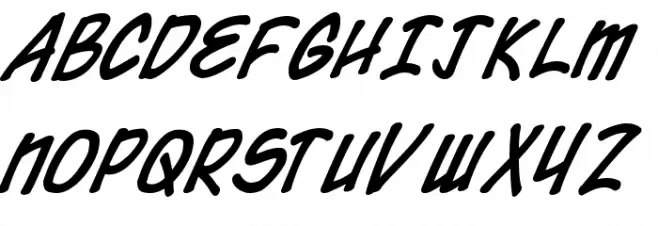Chronicles of a Hero Bold Font Litere mari