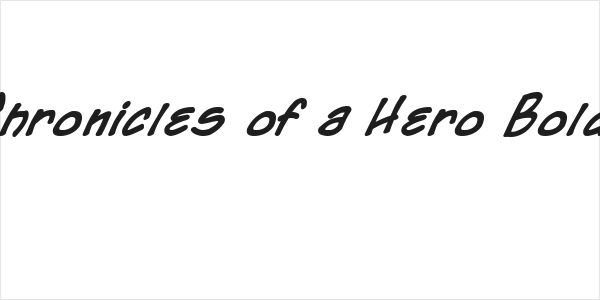 Chronicles of a Hero Bold Logo