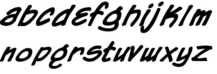 Chronicles of a Hero Bold Font LOWERCASE