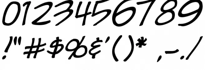 Chronicles of a Hero Font OTHER CHARS