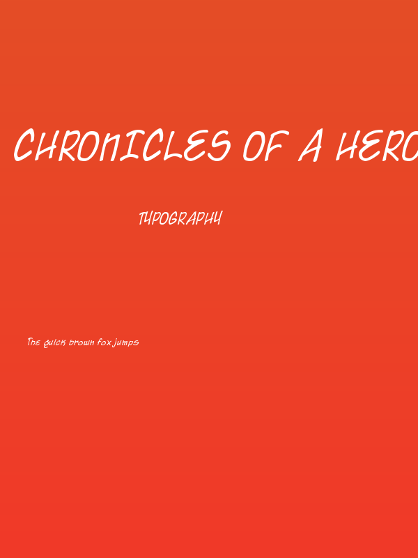 Chronicles of a Hero Poster