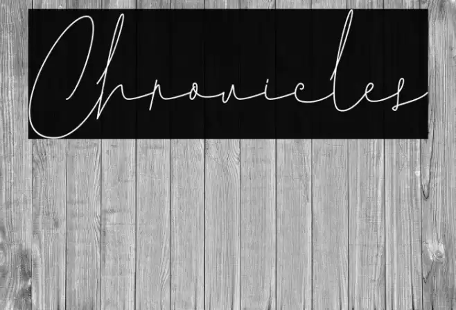 Chronicles 字体 examples