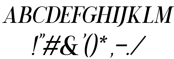 Chrono Italic Font OTHER CHARS