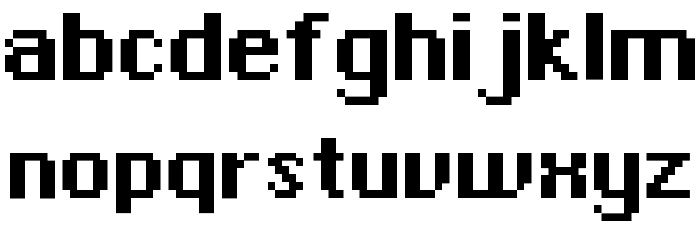 ChronoType Font LOWERCASE