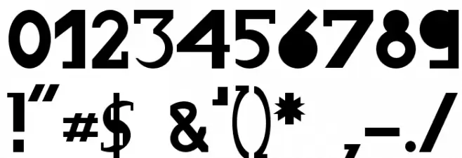 Chronodue Font OTHER CHARS