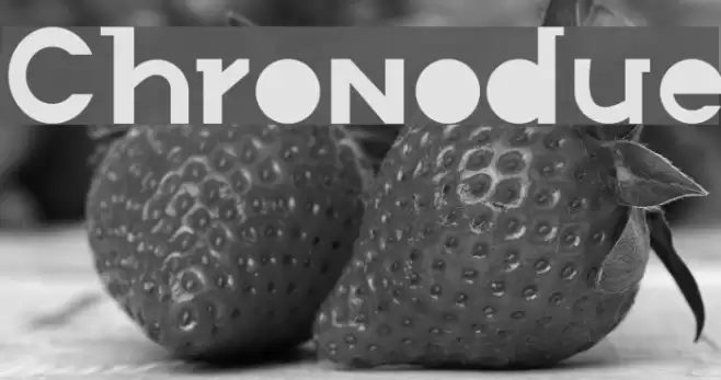 Chronodue Font examples