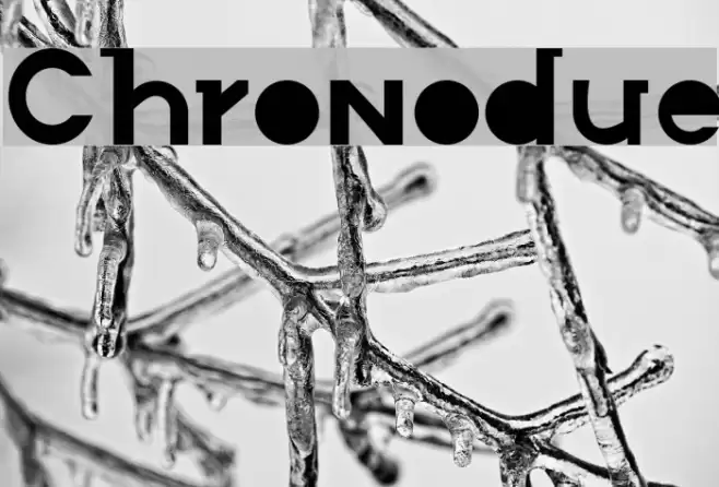 Chronodue Font examples