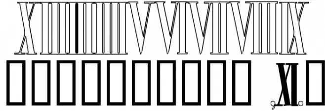 ChronosOutline Font OTHER CHARS