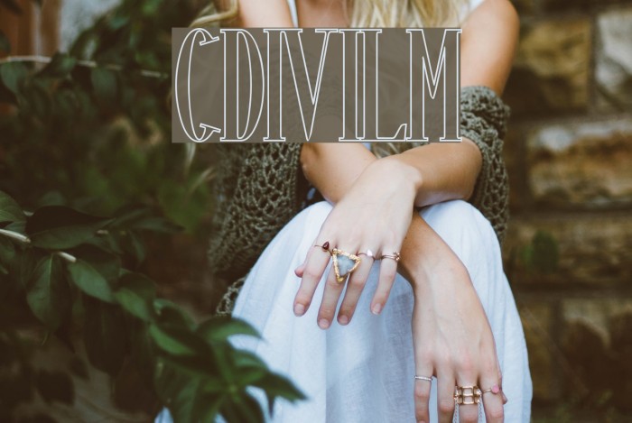 ChronosOutline Font examples