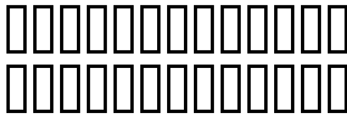 ChronosOutline Font LOWERCASE