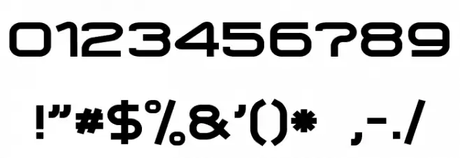 Chronosfer Demo Font OTHER CHARS
