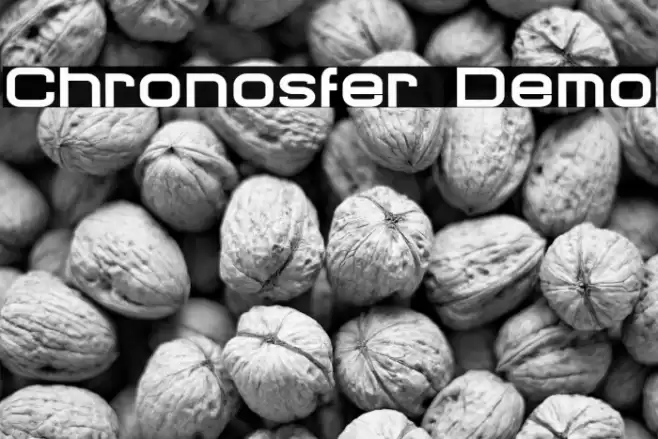 Chronosfer Demo Font examples