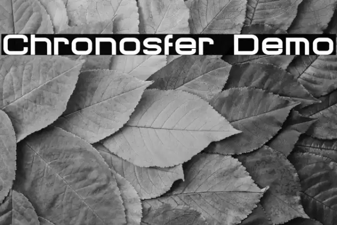 Chronosfer Demo Font examples