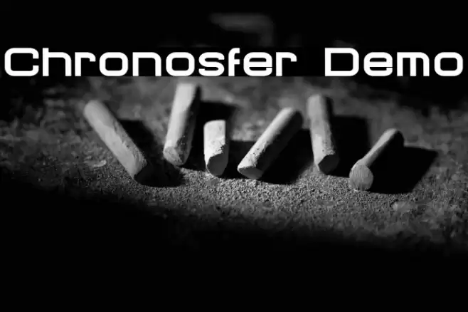 Chronosfer Demo Font examples