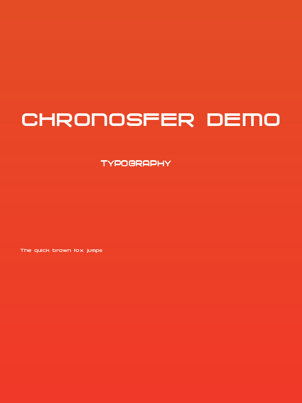 Chronosfer Demo Poster