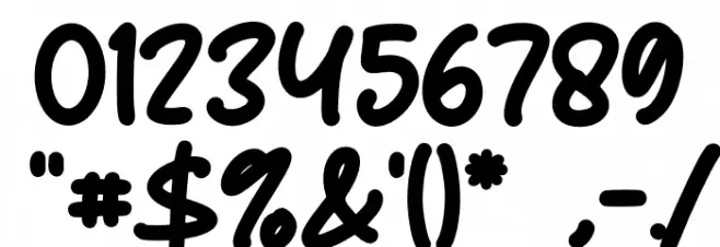 Chrumpy Font OTHER CHARS