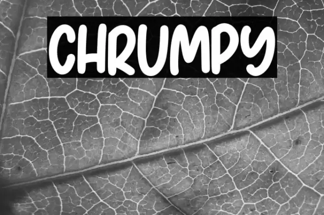 Chrumpy Font examples