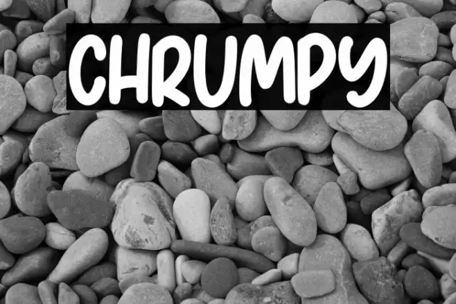 Chrumpy Font examples